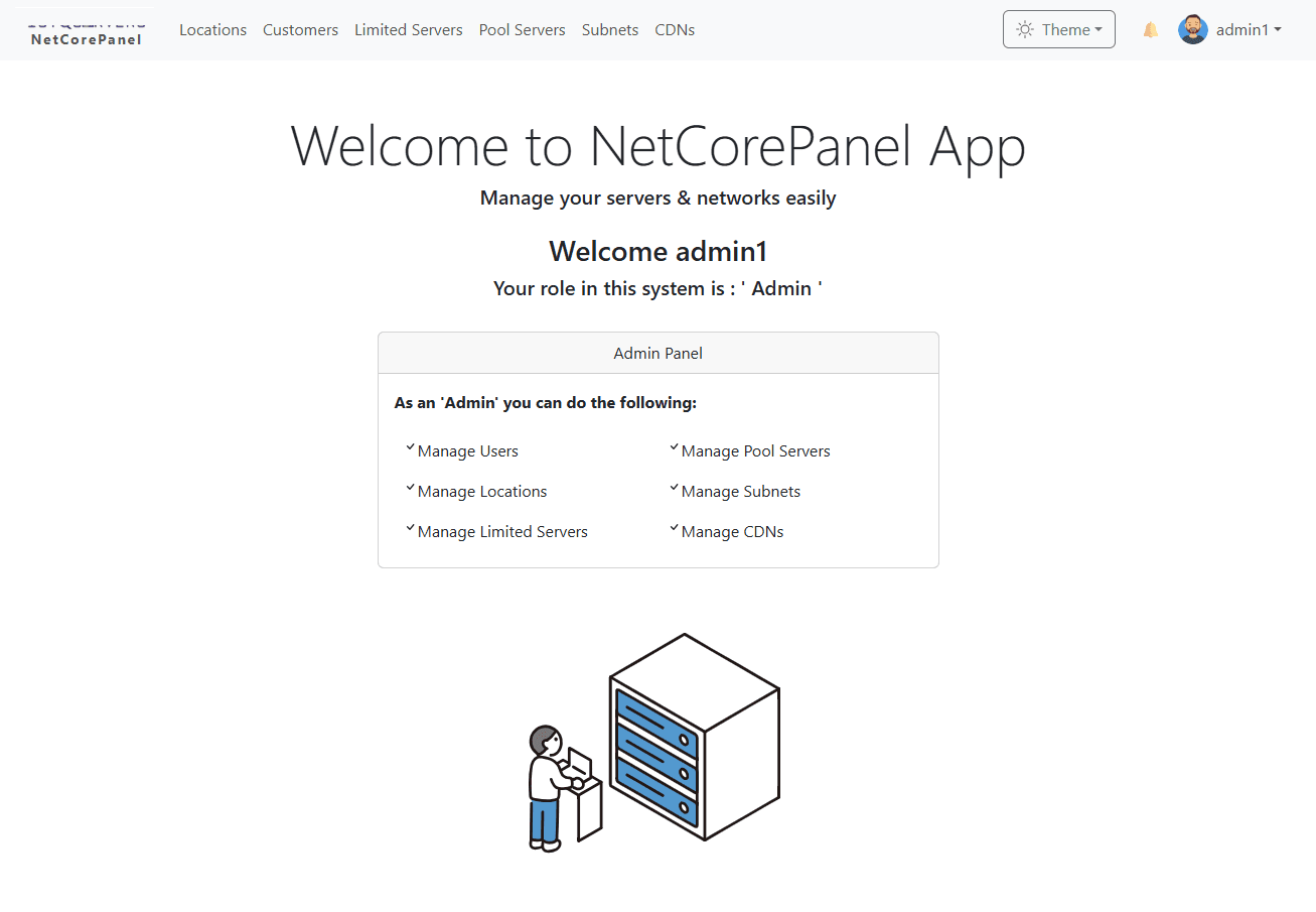 NetCorePanel